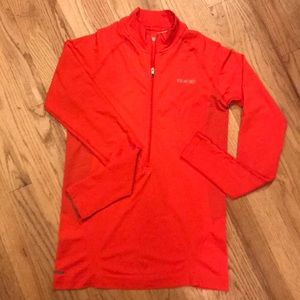 Reebok Red Running Pullover Zipper Top Medium